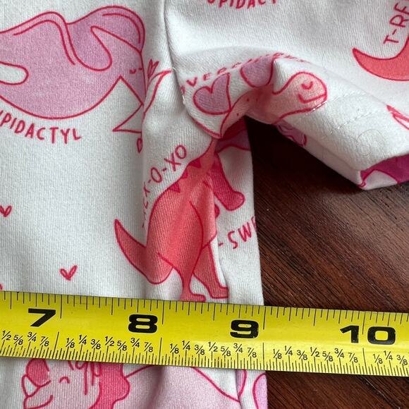 Girlhood by Little Stocking Co 3 Valentines Dinosaur Dress Twirly Cutesy - Picture 2 of 6